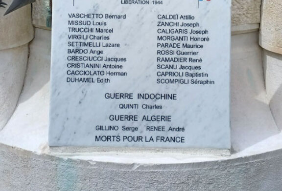 Remplacement de la plaque commémorative du Monument aux Morts de l'Octroi
