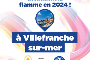 Relais de la flamme Olympique à Villefranche-sur-Mer !