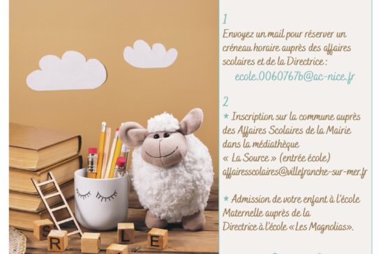 1ère inscription à l'école maternelle 