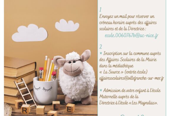 1ère inscription à l'école maternelle 