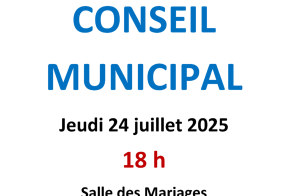Prochain conseil municipal : le 24 juillet