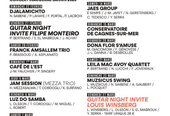 Découvrez le programme du Trinquette Jazz Club