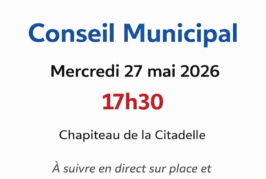 Conseil municipal du mercredi 27 mai